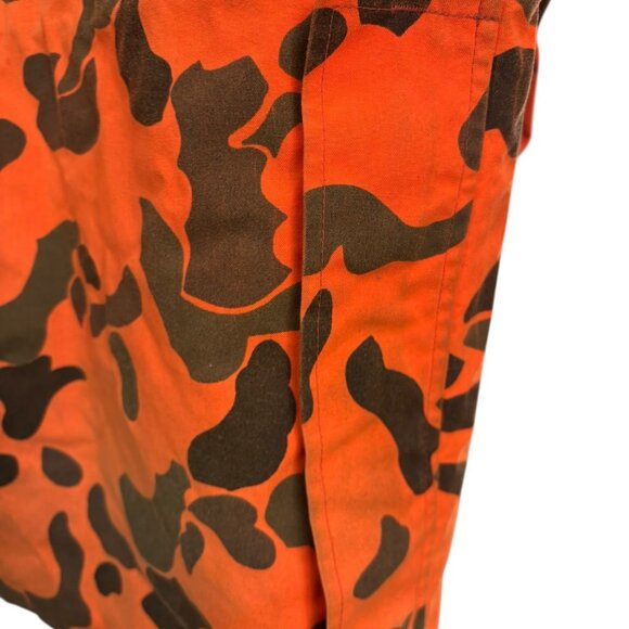 Vintage Woolrich Blaze Orange Camo Camouflage Hunting Jacket Coat Medium M - Picture 7 of 10